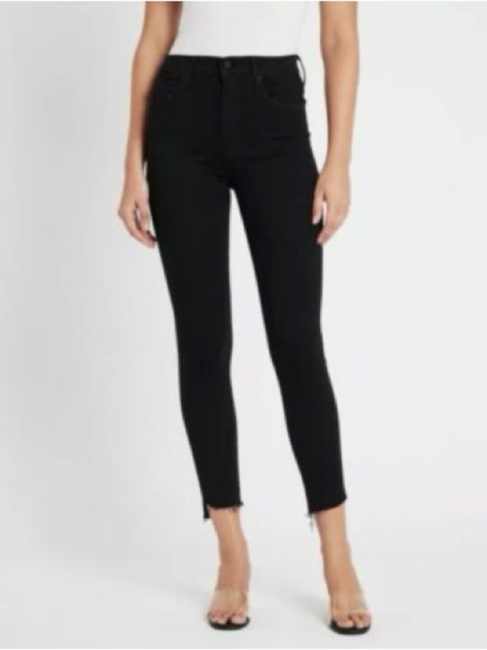 Citizens Of Humanity Black High-Rise Ankle Skinny Jeans